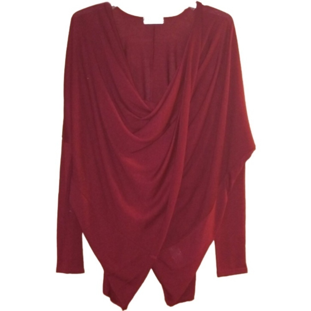 Tea N Rose - Cross Wrap Long Sleeve Top